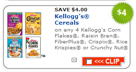 kellogg's cereal coupon