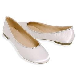 ESNY Totes Isotoner Satin Ballerina Bridal Shoes