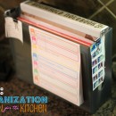 kitchen paper organization station