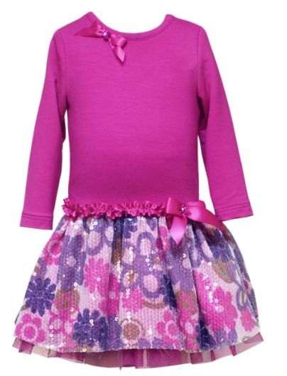 Rare Editions Baby Girls Drop Waist Dress