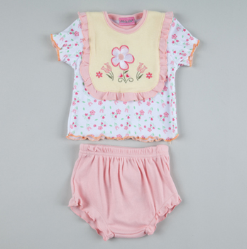 Ruffle Baby Girl Outfit - Totsy