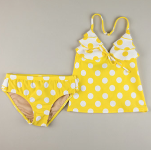 yellow polka dot bikini