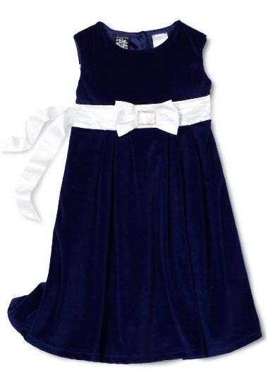 So La Vita Toddler Dress - Blue Velvet - Amazon
