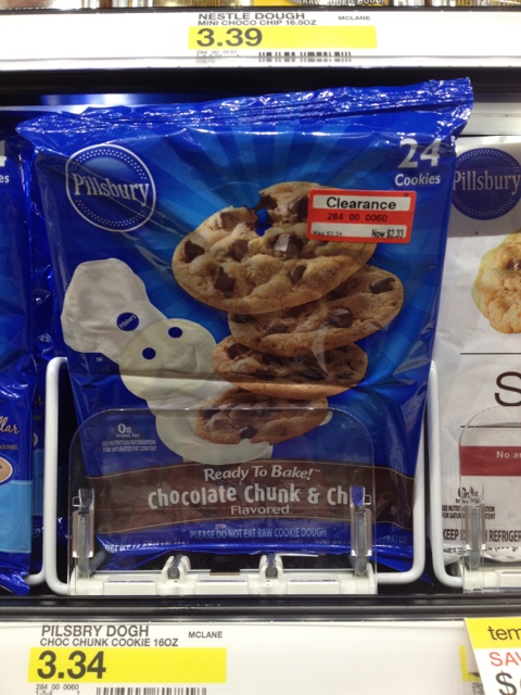 pillsbury cookie dough at target clearance