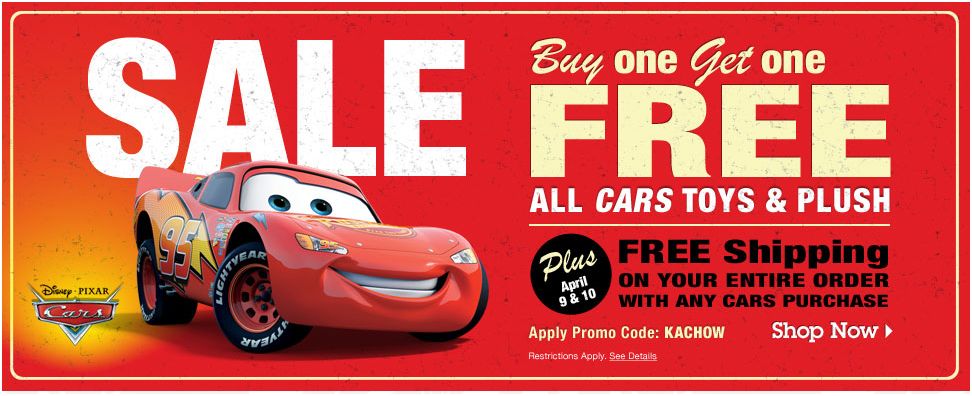 Disney Store - BOGO Cars Toys