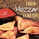 fried mozzarella wontons