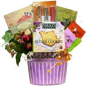 Art of Appreciation Gift Baskets Thoughts of You Stationary and Tea Gift Basket - Amazon