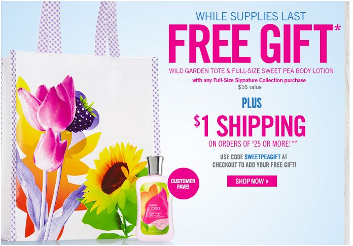 Bath and Body Works Free Gift Deal