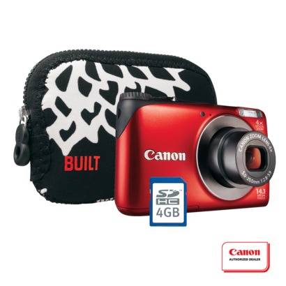 Canon PowerShot A2200 14.1MP Digital Camera Kit with Carrying Case and 4GB Memory Card - Target