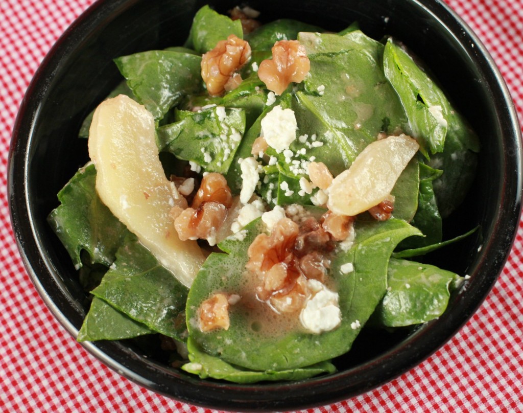 spinach goat cheese salad
