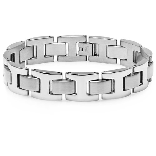 Men's Heavy Solid Stainless Steel Chain Link Bracelet - Amazon