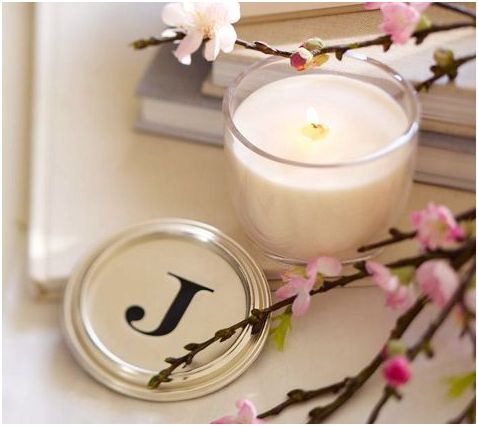 Monogram Candle - Pottery Barn