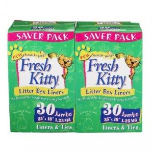 Fresh Kitty Jumbo Litter Box Liners - Double Saver Pack