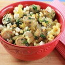 market pantry sausage pasta with goat cheese