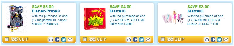Toy coupons