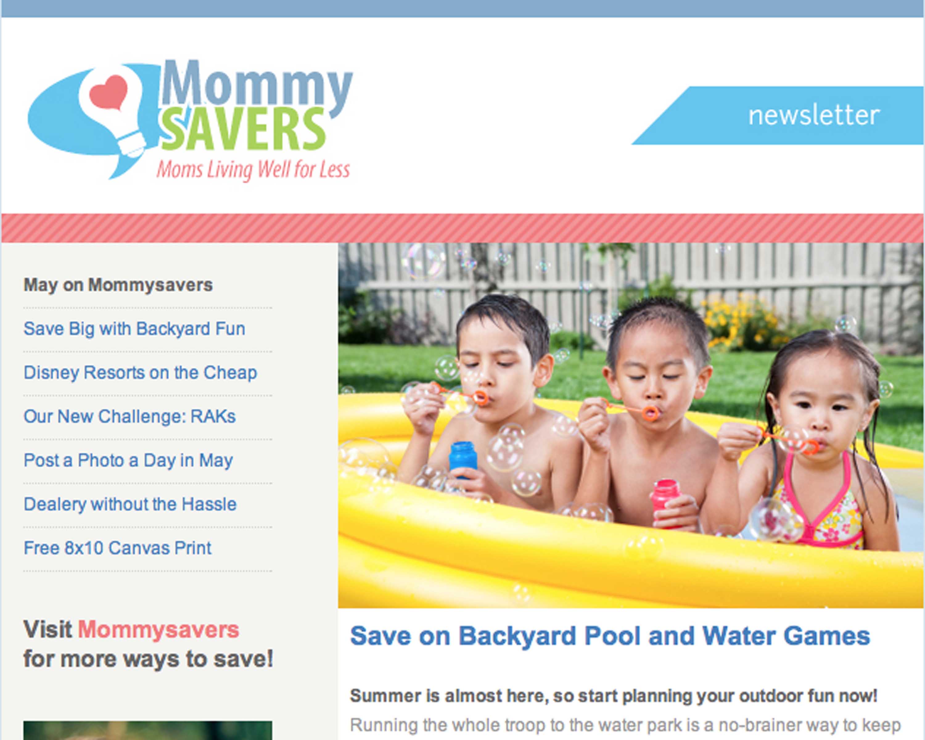 mommysavers newsletter