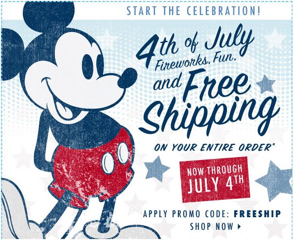 Disney Store 4th of July Sale