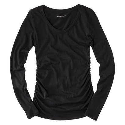 Liz Lange® for Target® Maternity Long-Sleeve Ruched Basic Tee - Assorted Colors