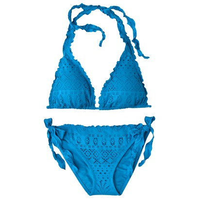 Mossimo® Womens Crochet Halter 2-Piece Swimsuit