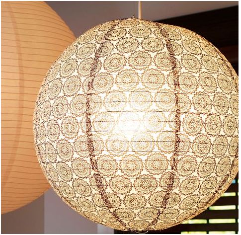 Round Hanging Lantern - Pottery Barn Teen