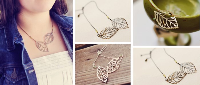 leaf necklace