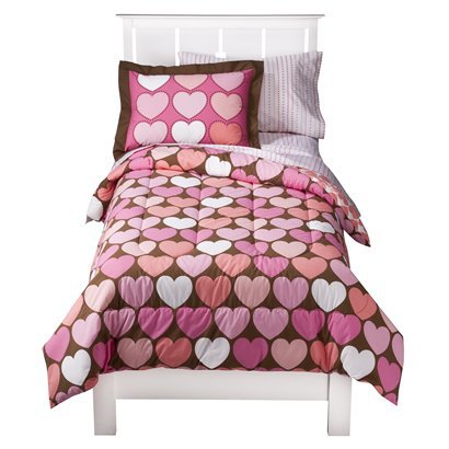Circo® Hearts Bedding Set - Coral