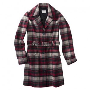 Converse® One Star® Womens Plaid Outerwear Coat