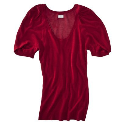Converse® One Star® Womens Short Sleeved Rouched Sweater - Assorted Colors