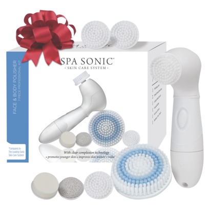 Spa Sonic Face & Body Polisher - Limited Edition 9 Piece Value Pack