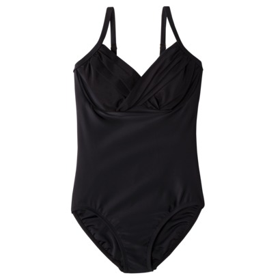 Merona® Womens 1-Piece Swimsuit - Black