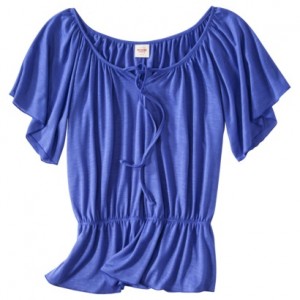 Mossimo Supply Co. Juniors Short Sleeve Top
