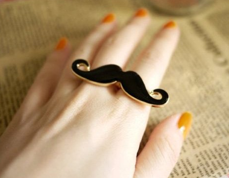 moustache ring mustache ring