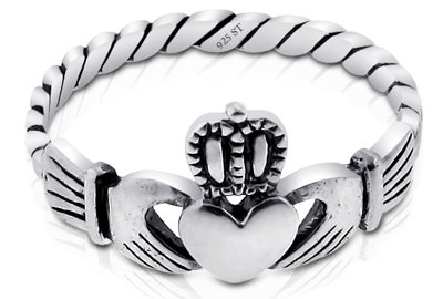 Sterling Silver Irish Claddagh Friendship and Love