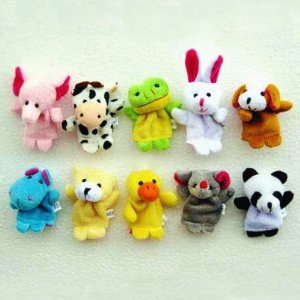 Animal Finger Puppets 10 Piece Set