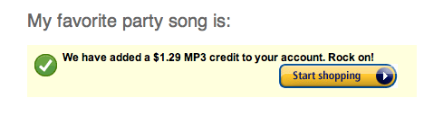 amazon deals free .mp3 download credit