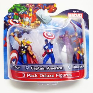 MARVEL 3 PACK DELUXE FIGURES AVENGERS - Amazon Toy Deals