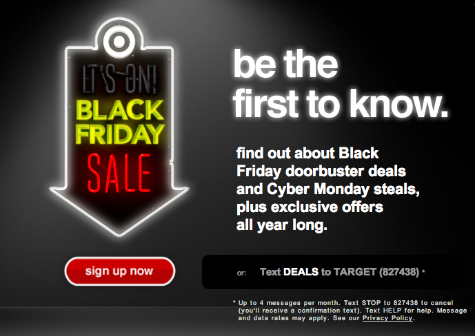 target black friday ad 2012