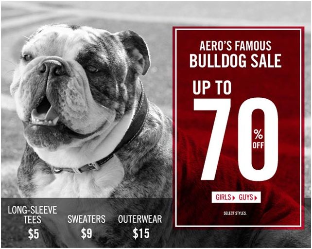Aeropostale Bulldog Sale