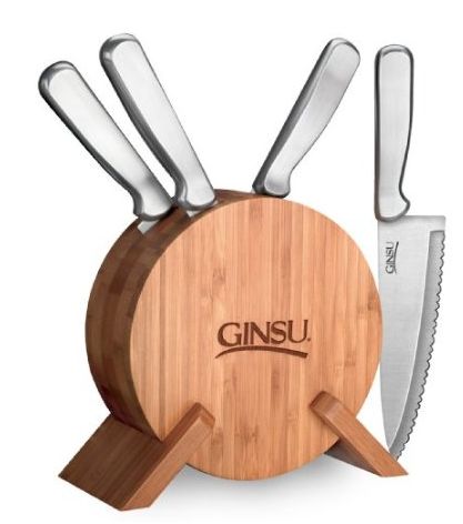 Ginsu Kotta Series Japanese Knife Set and Storage Block - Amazon Deals