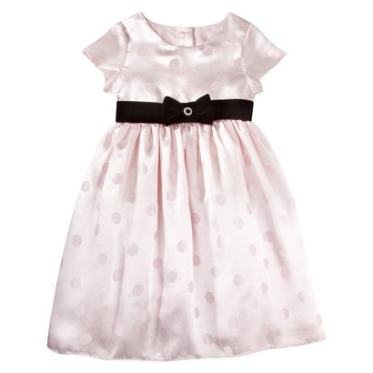 Infant Toddler Girls Sleeveless Satin Dot Dress - Target Clothing Clearance