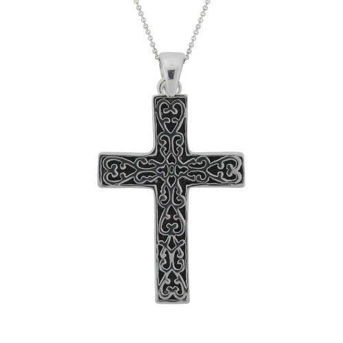 Sterling Silver Antiqued Celtic Cross Pendant Necklace, 18 inch - Amazon Deals