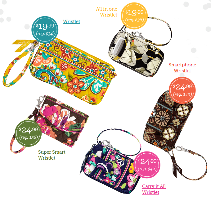 vera bradley wristlets
