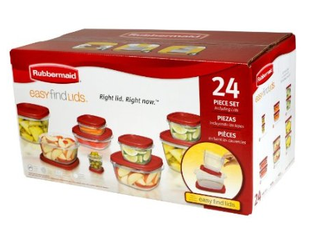 Rubbermaid Easy Find Lid 24-Piece Food Storage Container Set