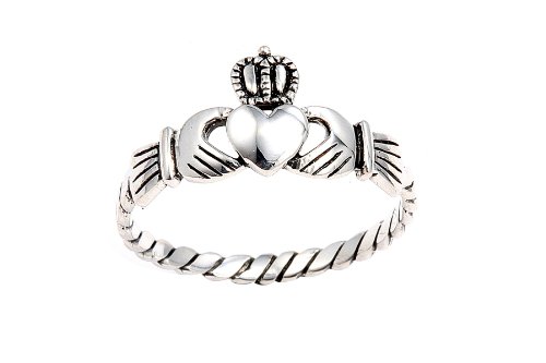 Sterling Silver Irish Friendship & Love Claddagh Ring - Amazon Jewelry Deals