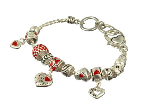 Valentine's Charm Bracelet - Amazon Jewelry Deals