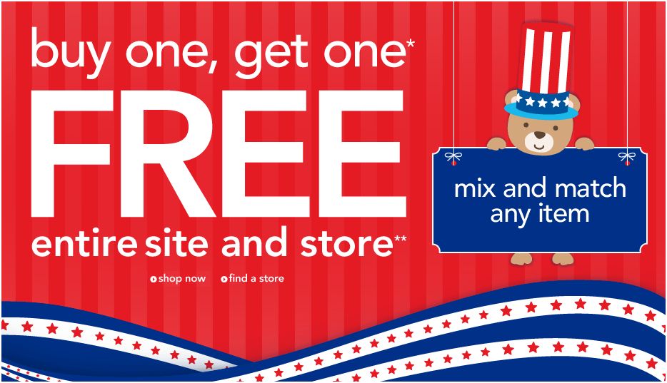 Carters - BOGO - President's Day Sale