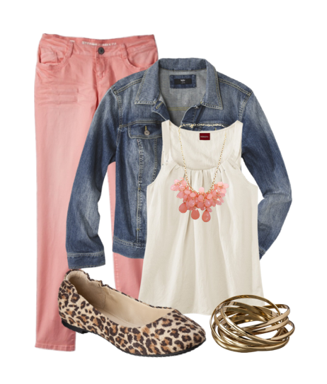 "Pretty in Pink" featuring clothes from Target - Mommysavers.com Frugal Fashionista