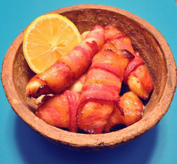 bacon wrapped chicken bites