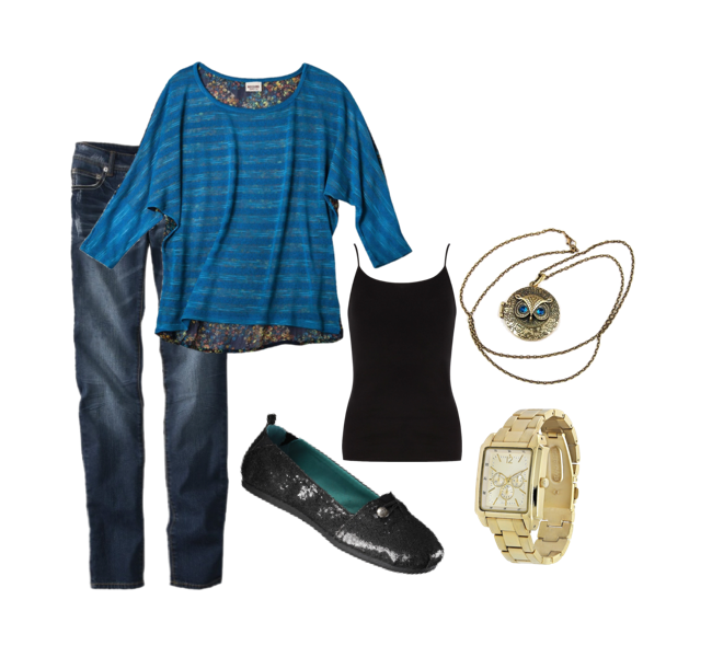 Target Fashion Look #1: Blue and Black