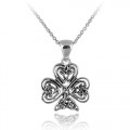Sterling Silver Small Celtic Clover Pendant Necklace - Amazon Jewelry Deals